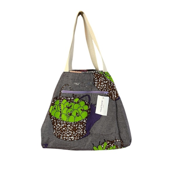 Anthropologie Maud Fourier Reversible Striped Tote NWT Colorful Serape Bag - Picture 14 of 16